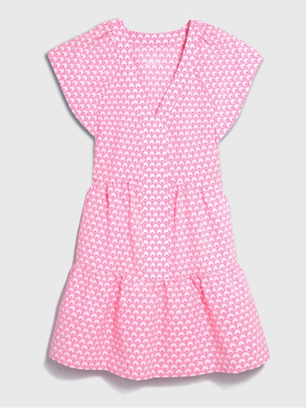 Vineyard Vines Harbor Tiered Dress in Cotton Candy